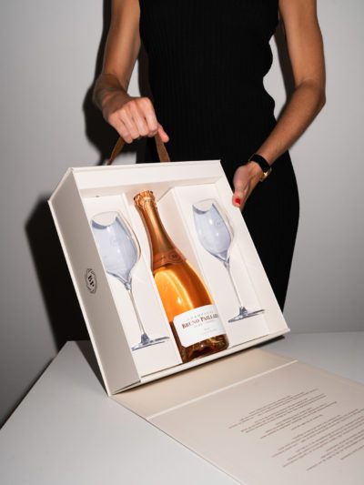 Champagner Geschenkset mit Gläsern Bruno Paillard